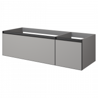 Тумба Armadi Art Quatro 790-M2-140, два блока (100+40), чаша слева схема 3