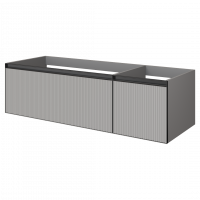 Тумба Armadi Art Quatro 790-M2-140, рифленая поверхность, два блока (100+40), чаша слева схема 1 Тумба Armadi Art Quatro 790-M2-140, рифленая поверхность, два блока (100+40), чаша слева схема 1