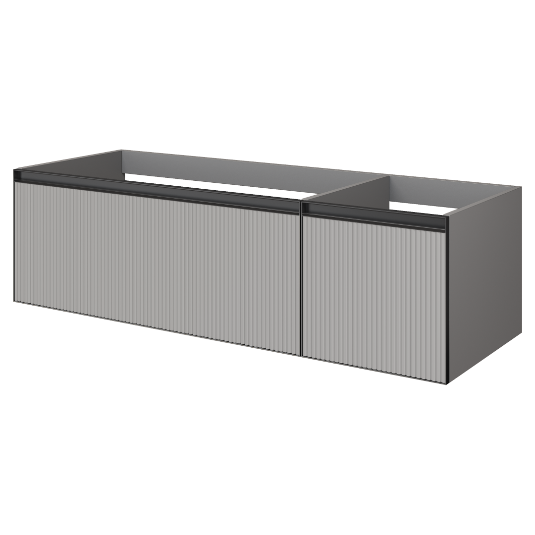 Тумба Armadi Art Quatro 790-M2-140, рифленая поверхность, два блока (100+40), чаша слева цена от 160 600 ₽ Фото Тумба Armadi Art Quatro 790-M2-140, рифленая поверхность, два блока (100+40), чаша слева