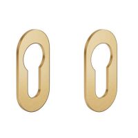 Накладка на замок с цилиндром DND BD80 Y (Martinelli) матовое золото