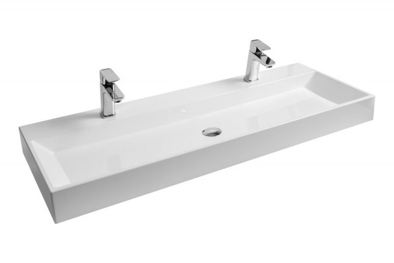 Умывальник подвесной, двойной из литого мрамора Ravak NATURAL DUO 1200 XJO01212000