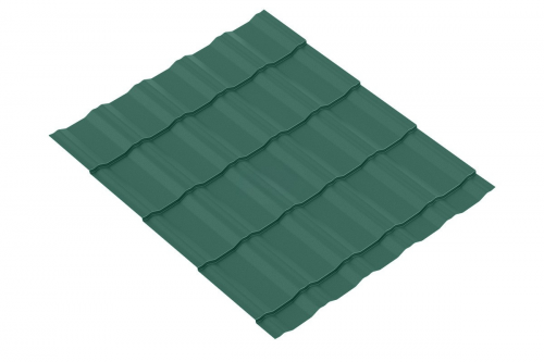 Металлочерепица KRONA 0.5 Полиэстер двусторонний RAL 6005