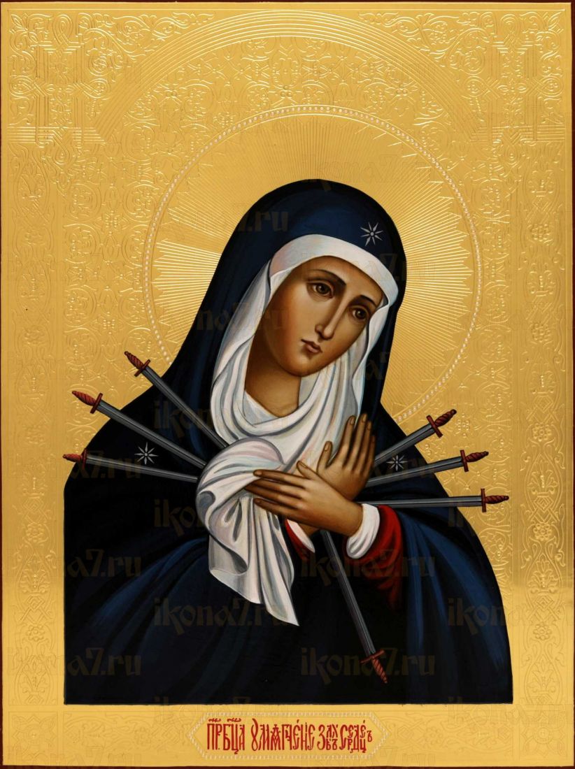 Умягчение злых сердец икона Божией Матери  (UV-печать)(10072)