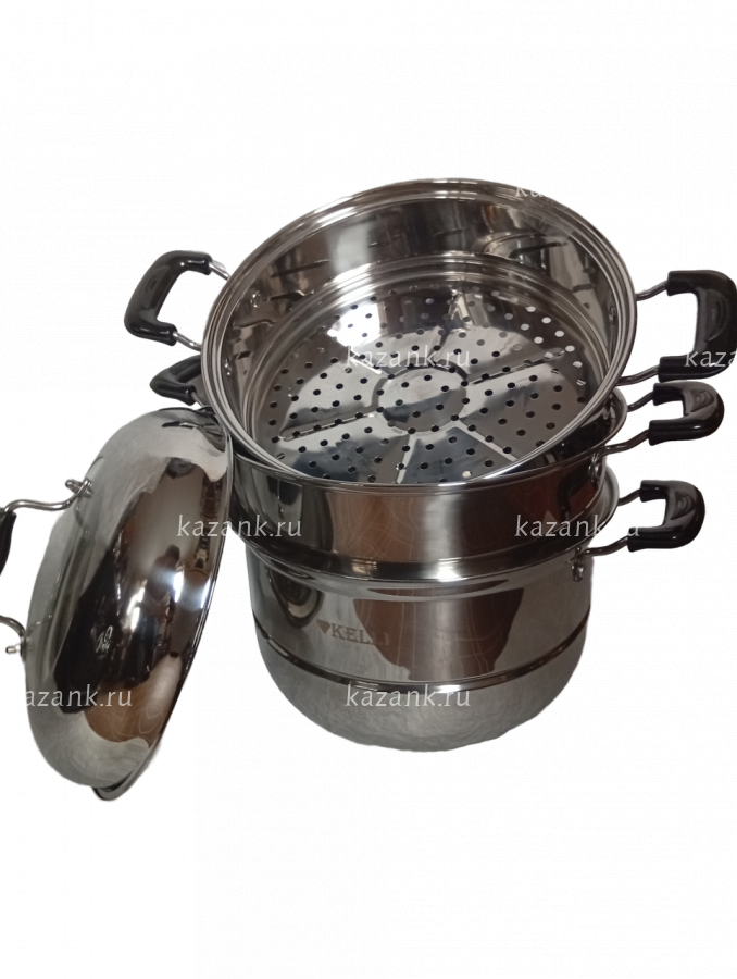 Мантоварка 9л, 3 уровневая 28см