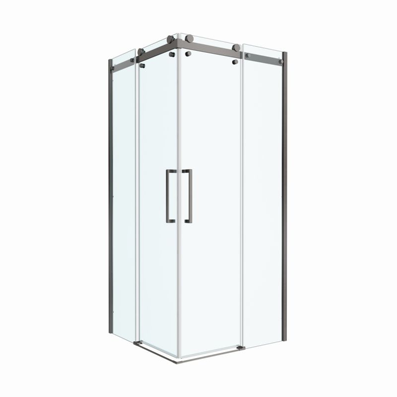 Душевой уголок BelBagno MARINO-2-A-2-90-C-GM квадрат, оружейная сталь 90x90