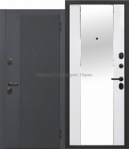 7,5 см ФЛОРИДА Эмалит белый зеркало