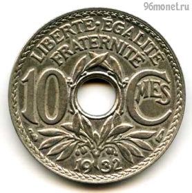 Франция 10 сантимов 1932