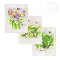 Набор полотенец из рогожки "Аромат" (3шт.)