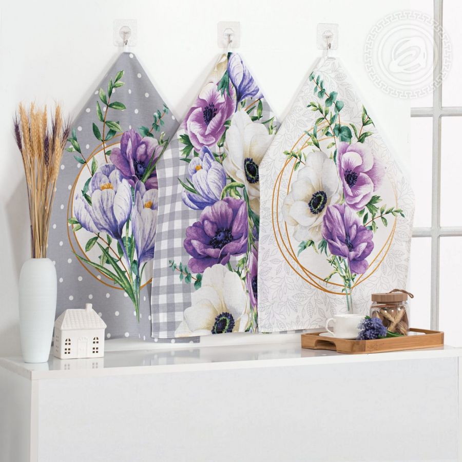 Набор полотенец из рогожки "Серенада" (3шт.)