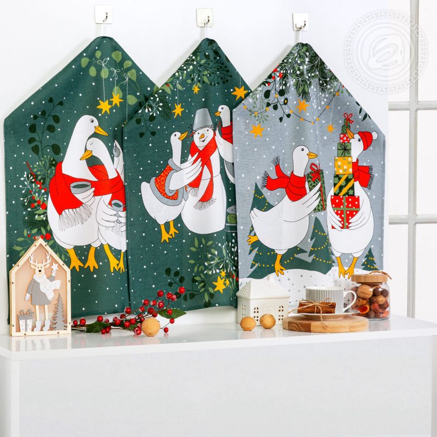 Набор полотенец из рогожки "Почудим" (2шт.)