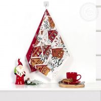 Полотенце кухонное из рогожки "Новогодняя ночь"