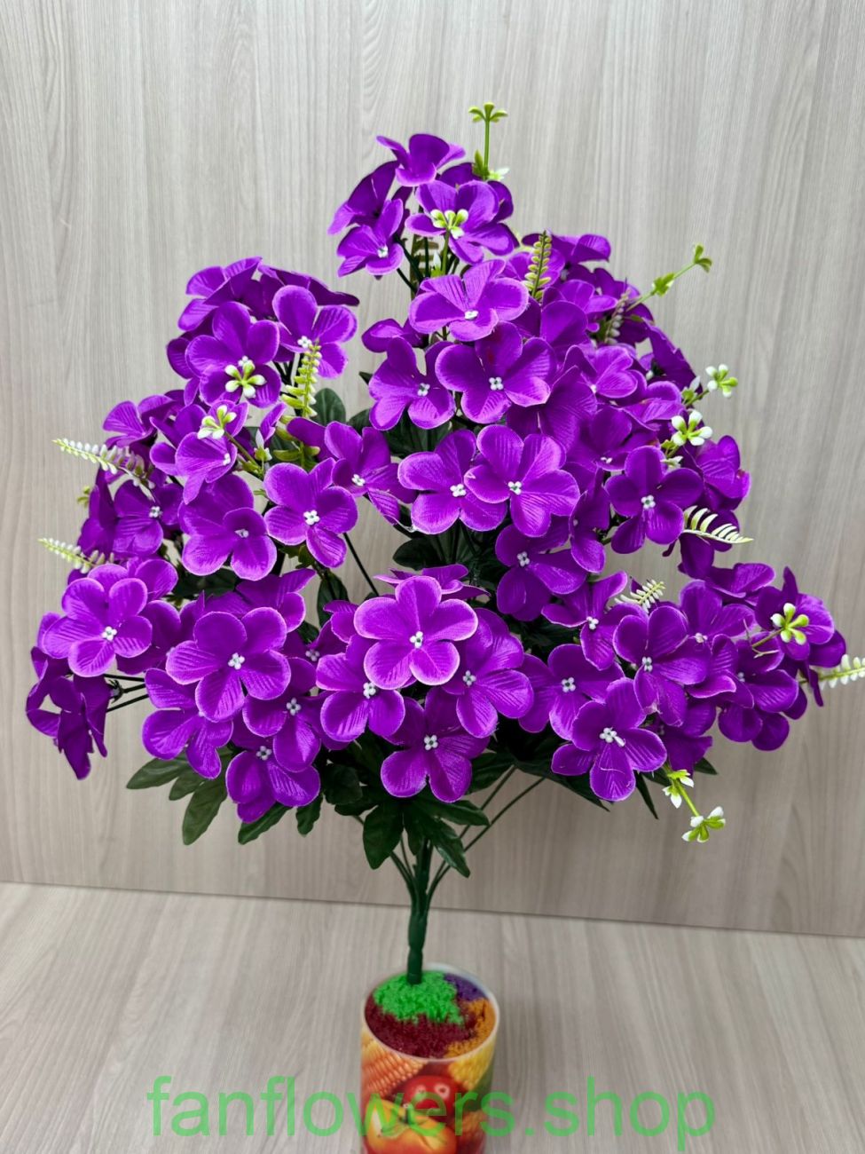 Искусственные цветы анютины глазки 20 шт