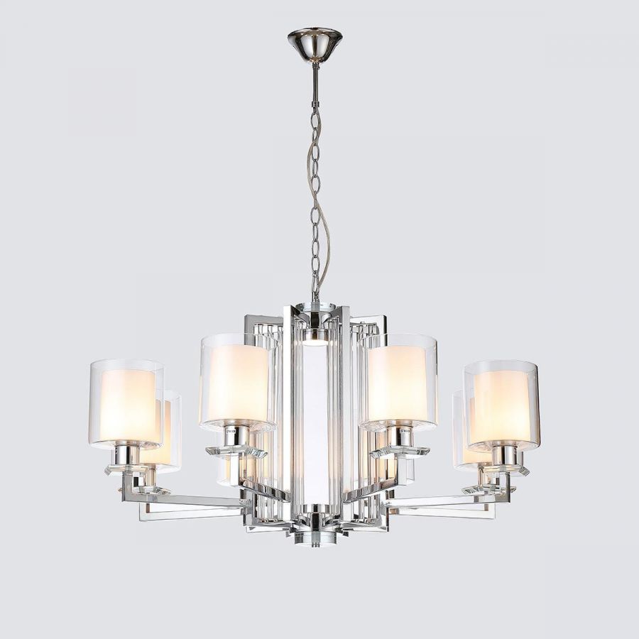 Подвесная люстра iLamp King RM6201-8 CR+CL