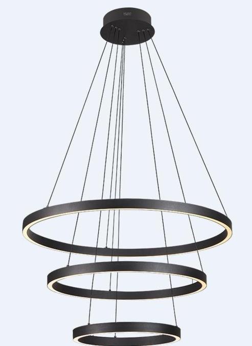 Люстра подвесная Alfa Light F3924-51 black 100W ?80*H15 0