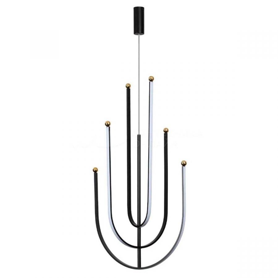 Люстра подвесная Alfa Light F3924-62 BK 70W ?60*H11 0