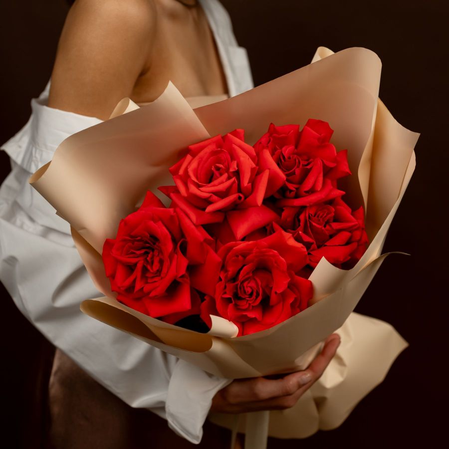 Французские роза от 5 шт (Нина)