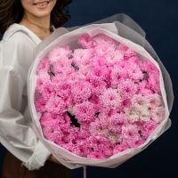 15 хризантем нежно-розовыз