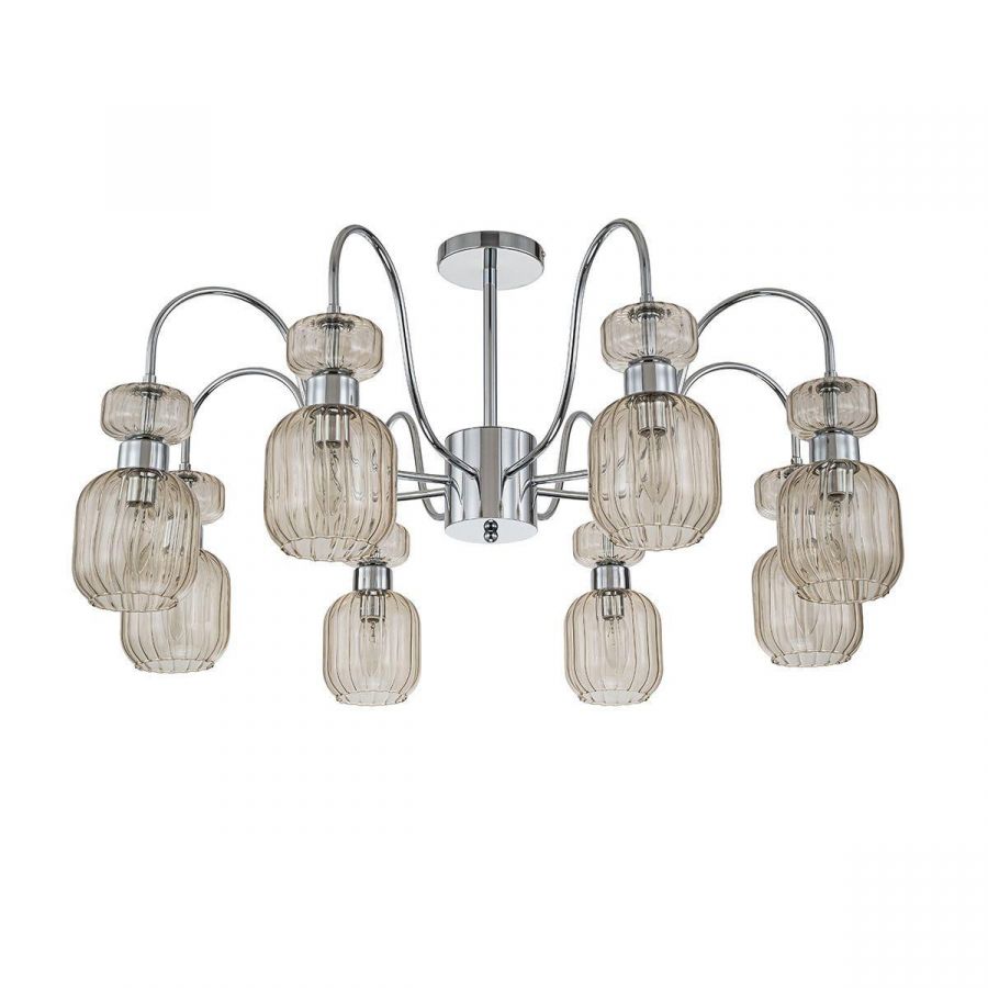 Потолочная люстра Escada Gloss 1141/8PL Chrome/Beige