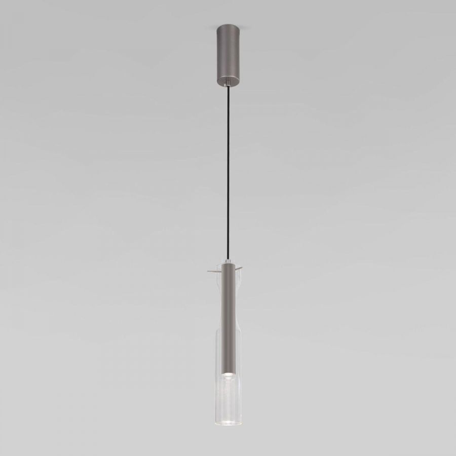 Подвесной светодиодный светильник Eurosvet Swan 50254/1 Led графит