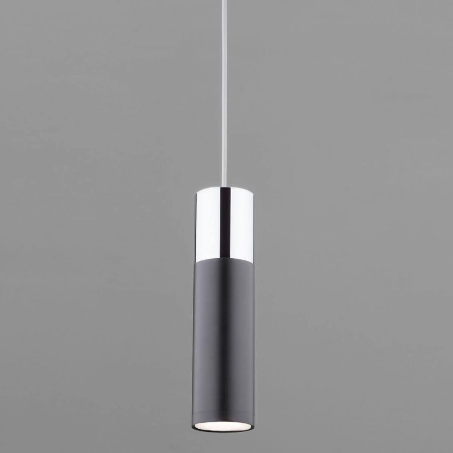 Подвесной светильник Eurosvet 50135/1 LED хром/черный