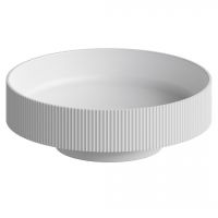 Рифленая апольная раковина Sole Corian 40x13 см, цвет белый матовый схема 7 Рифленая апольная раковина Sole Corian 40x13 см, цвет белый матовый схема 7