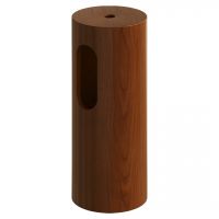 Напольная раковина Sole Corian 40x13 см, основание в отелке красное дерево схема 3