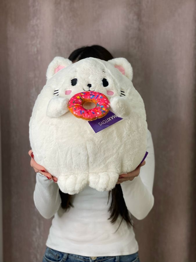 Мягкая игрушка "Котик с пончиком"