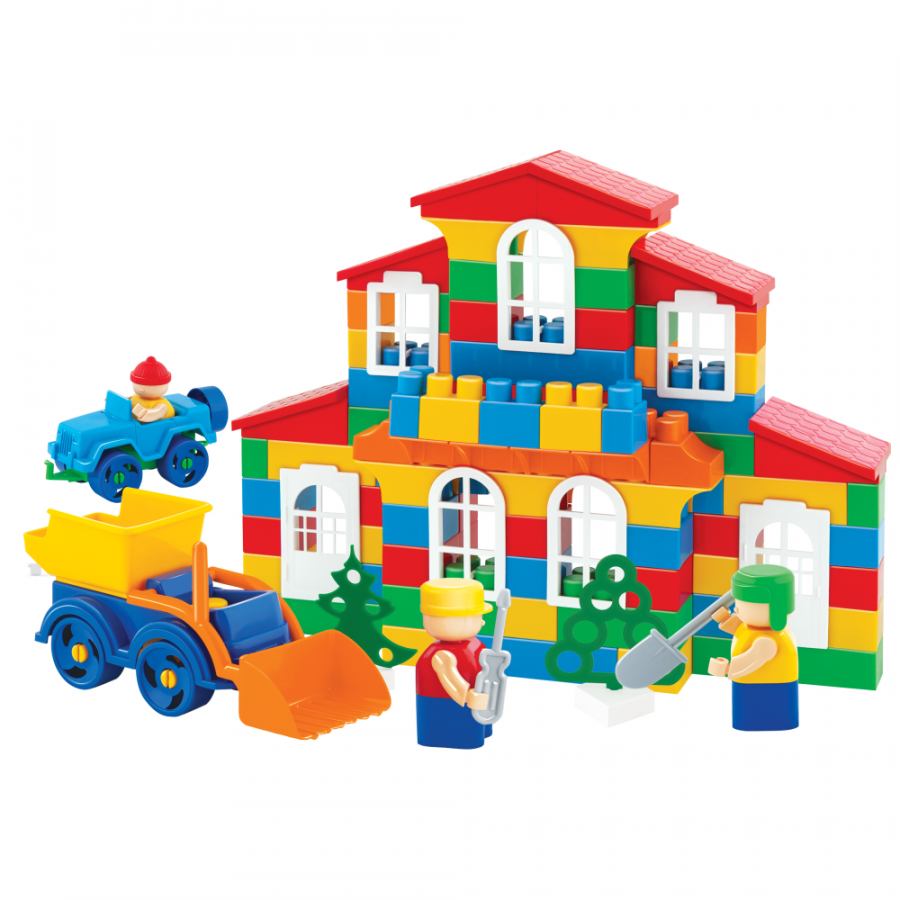 Конструктор "Классик". Стройка среднего дома Блокмена