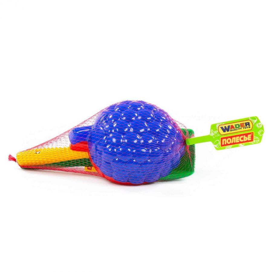 Набор №412: лопата №6, грабли №6, формочки "Фрукты" большие 2 шт