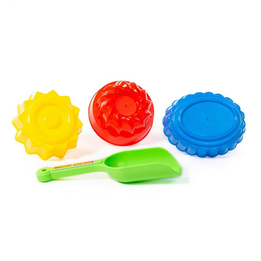 Набор №421: совок №13, формочки "Пирожные" 3 шт