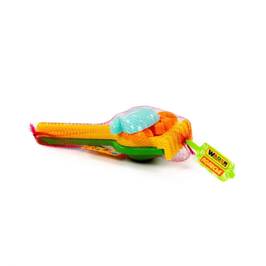 Набор №567: лопатка №30, грабельки №30, формочки (краб №2 + ракушка №2)