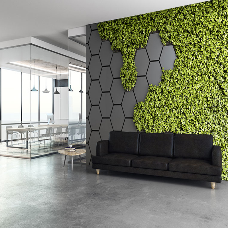 Стеновые панели с озеленением в офис