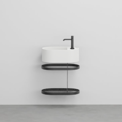 Стальной каркас для раковины Cielo Les Petites LPSTOR46 с проволочной сеткой 46х30х40 см