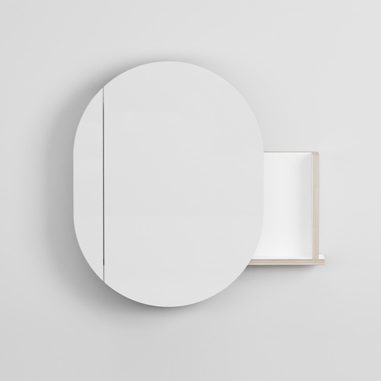 Изображение Зеркало настенное Cielo Theo левостороннее Fenix THSPSX 78х80х13 см