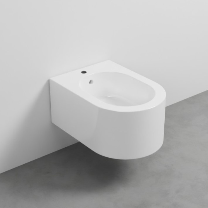 Изображение Биде подвесное Cielo Otis OTBS с 1 отверстием под смеситель, крепеж в комплекте