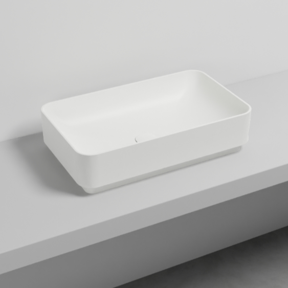 Накладная раковина Cielo Mare MRLAR прямоугольная, 60х38х15 см