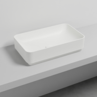 Накладная раковина Cielo Mare MRLAR прямоугольная, 60х38х15 см схема 1