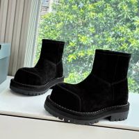 Ботинки Balenciaga с мехом Premium