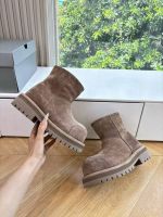 Ботинки Balenciaga с мехом Premium