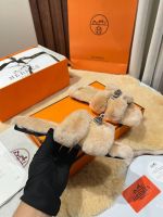 Мюли с мехом HERMES Premium
