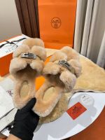 Мюли с мехом HERMES Premium