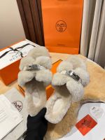 Мюли с мехом HERMES Premium