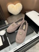 Лоферы Chanel с мехом Premium