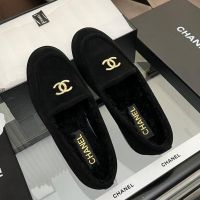 Лоферы Chanel с мехом Premium
