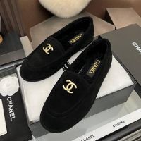 Лоферы Chanel с мехом Premium