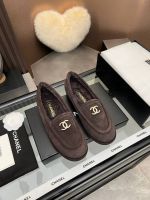 Лоферы Chanel с мехом Premium