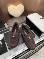 Лоферы Chanel с мехом Premium