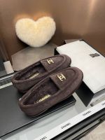 Лоферы Chanel с мехом Premium