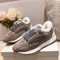Кроссовки Brunello Cucinelli с мехом Premium