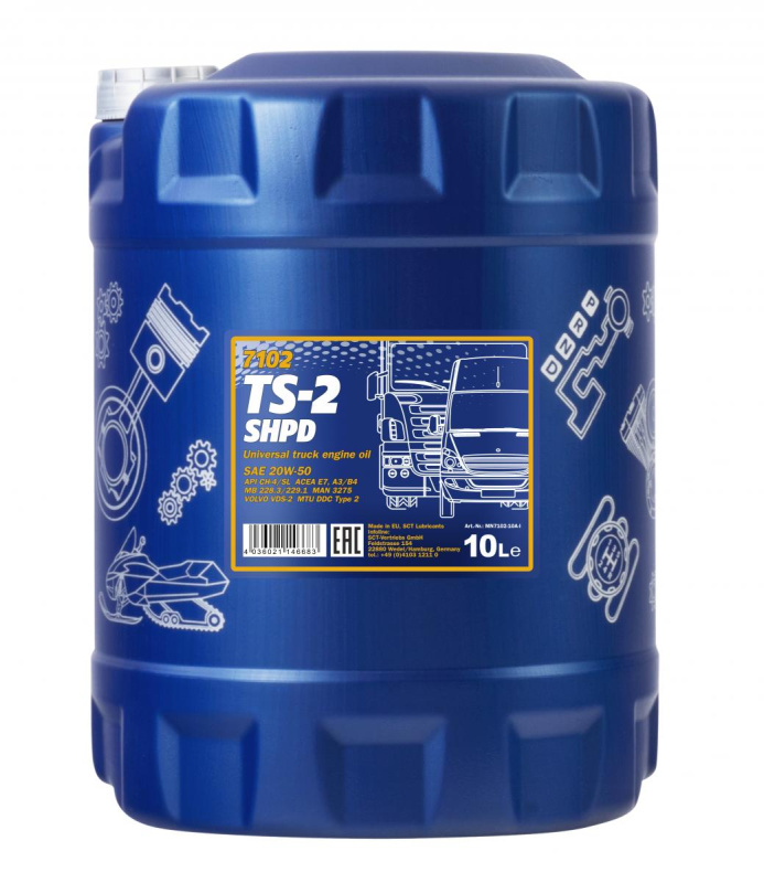 Mannol TS-2 SHPD 20W-50, 10л